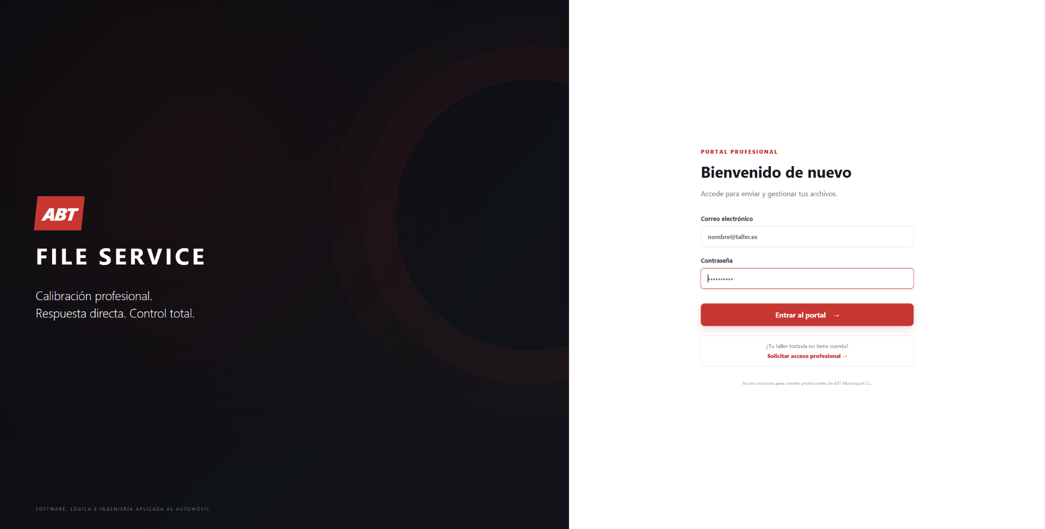 Portal de archivos para talleres - ABT Motorsport